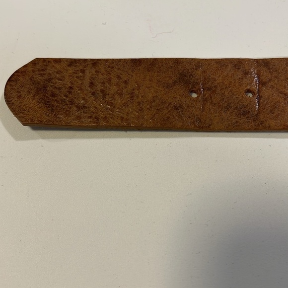 Harold’s - Brown Leather Belt with Patina Buckle - Picture 3 of 5